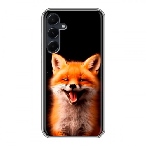 Дизайнерский силиконовый чехол для Samsung Galaxy A55 Лиса