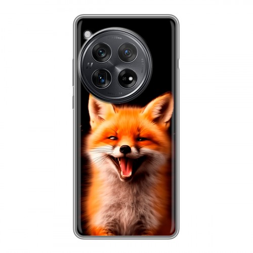Дизайнерский силиконовый чехол для OnePlus 12 Лиса