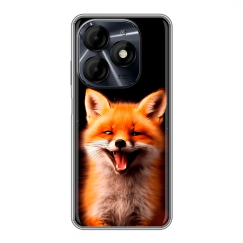 Дизайнерский силиконовый чехол для Itel P55 4G Лиса