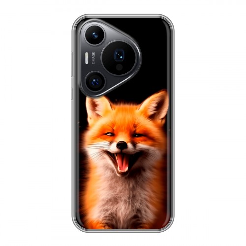 Дизайнерский силиконовый чехол для Huawei Pura 70 Pro Лиса
