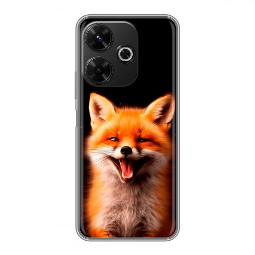 Дизайнерский силиконовый чехол для RedMi 13 4G Лиса