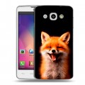 Дизайнерский пластиковый чехол для LG L60 Лиса