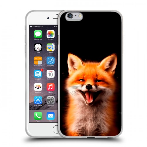 Дизайнерский силиконовый чехол для Iphone 6 Plus/6s Plus Лиса