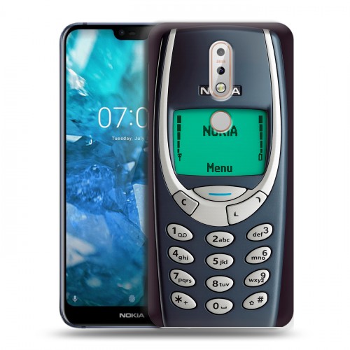 Дизайнерский пластиковый чехол для Nokia 7.1 Старый телефон