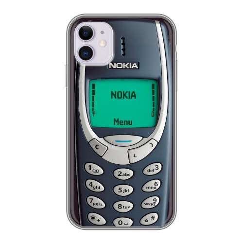 Дизайнерский силиконовый чехол для Iphone 11 Старый телефон