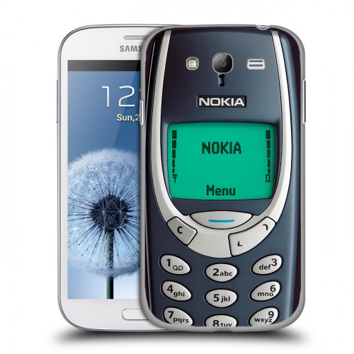 Дизайнерский пластиковый чехол для Samsung Galaxy Grand Старый телефон