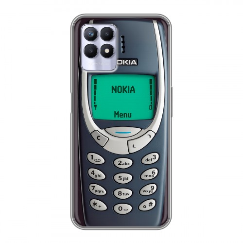 Дизайнерский силиконовый чехол для Realme 8i Старый телефон