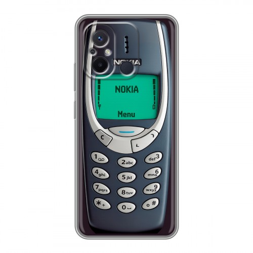 Дизайнерский силиконовый чехол для Xiaomi RedMi 12C Старый телефон