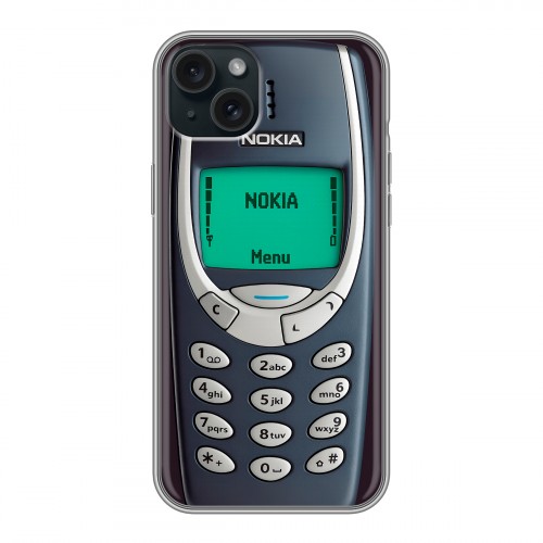 Дизайнерский силиконовый чехол для Iphone 15 Plus Старый телефон