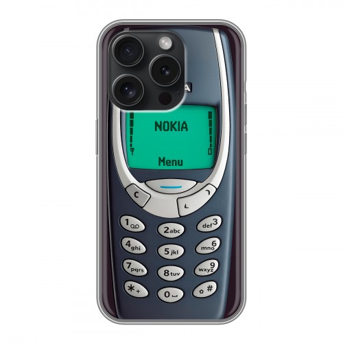 Дизайнерский силиконовый чехол для Iphone 15 Pro Старый телефон