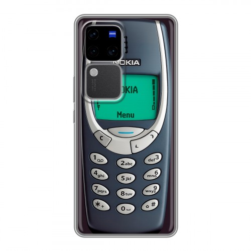 Дизайнерский силиконовый чехол для Vivo V30 Pro Старый телефон