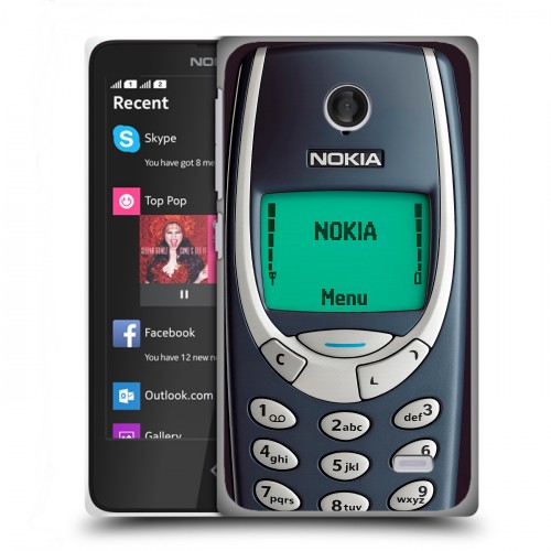 Дизайнерский пластиковый чехол для Nokia X Старый телефон