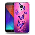 Дизайнерский пластиковый чехол для Meizu MX5 Бабочки