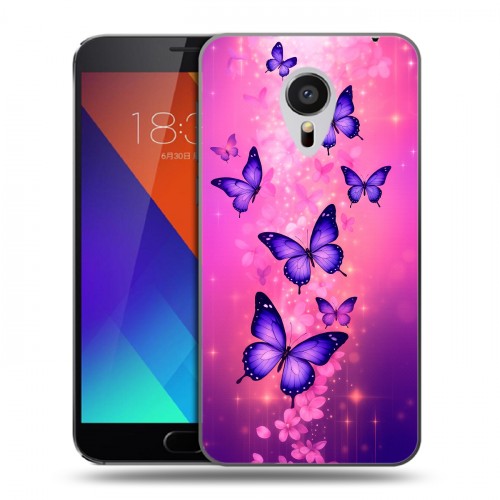 Дизайнерский пластиковый чехол для Meizu MX5 Бабочки