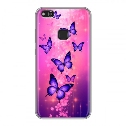 Дизайнерский силиконовый чехол для Huawei P10 Lite Бабочки