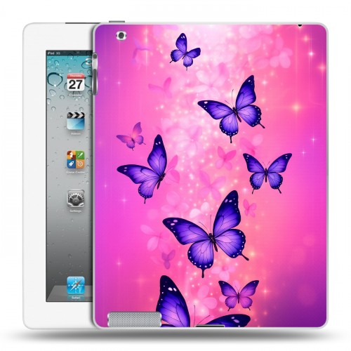 Дизайнерский пластиковый чехол для Ipad 2/3/4 Бабочки