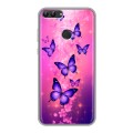 Дизайнерский силиконовый чехол для Huawei P Smart Бабочки