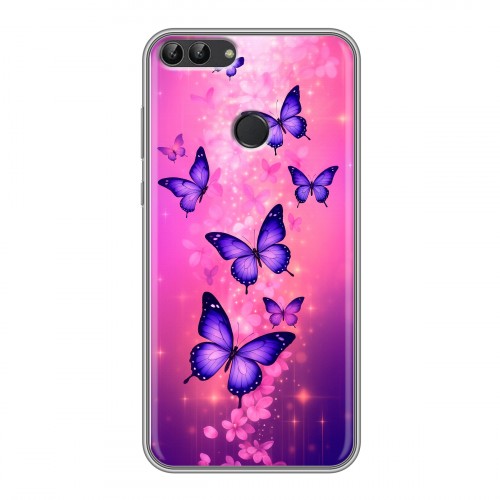 Дизайнерский силиконовый чехол для Huawei P Smart Бабочки