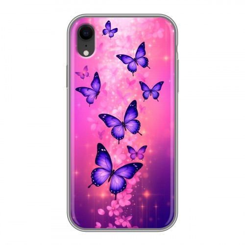Дизайнерский силиконовый чехол для Iphone Xr Бабочки