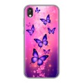 Дизайнерский силиконовый чехол для Huawei Honor 8s Бабочки