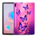 Дизайнерский силиконовый чехол для Samsung Galaxy Tab S6 Бабочки