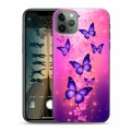 Дизайнерский силиконовый чехол для Iphone 11 Pro Бабочки