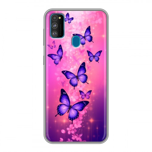 Дизайнерский силиконовый чехол для Samsung Galaxy M30s Бабочки