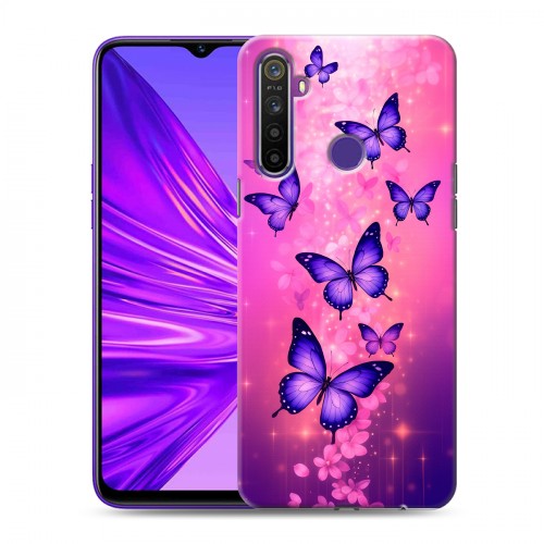 Дизайнерский силиконовый чехол для Realme 5 Бабочки
