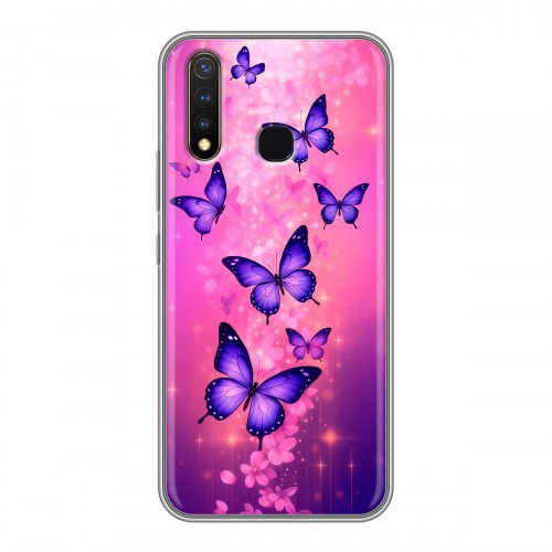 Дизайнерский силиконовый чехол для Vivo Y19 Бабочки