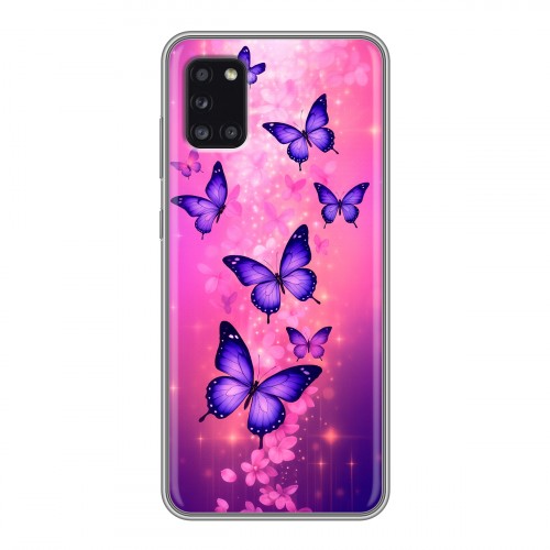 Дизайнерский силиконовый чехол для Samsung Galaxy A31 Бабочки