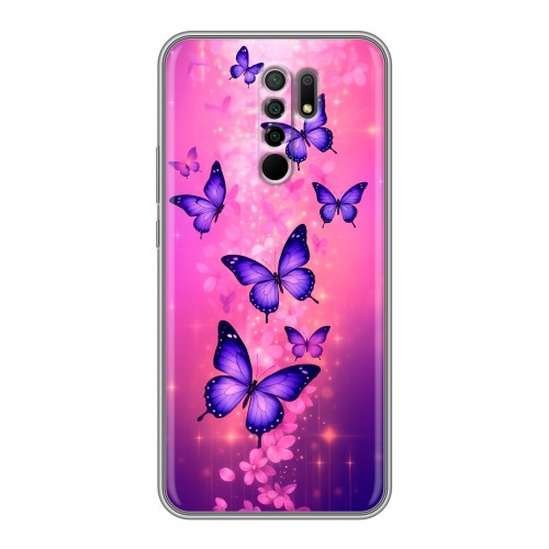 Дизайнерский силиконовый чехол для Xiaomi RedMi 9 Бабочки