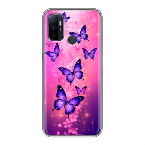 Дизайнерский силиконовый чехол для OPPO A53 Бабочки