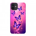 Дизайнерский силиконовый чехол для Iphone 12 Бабочки