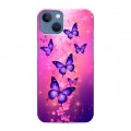 Дизайнерский силиконовый чехол для Iphone 13 Бабочки