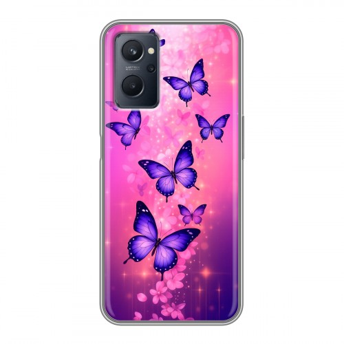 Дизайнерский силиконовый чехол для Realme 9i Бабочки