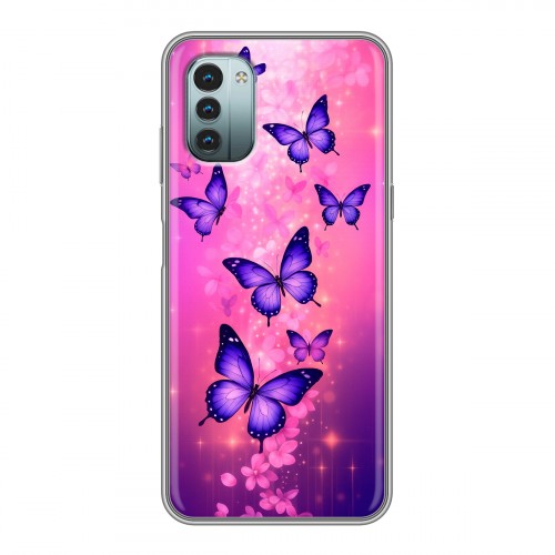 Дизайнерский силиконовый чехол для Nokia G11 Бабочки