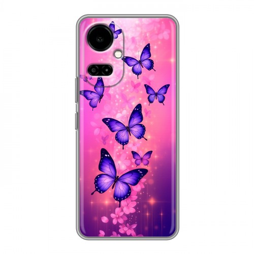 Дизайнерский силиконовый чехол для Tecno Camon 19 Бабочки