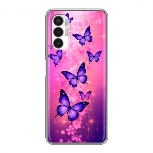 Дизайнерский силиконовый чехол для Tecno Pova 3 Бабочки