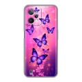 Дизайнерский силиконовый чехол для Realme C31 Бабочки