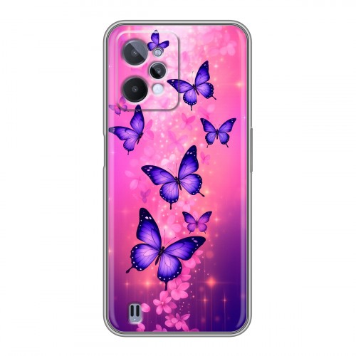 Дизайнерский силиконовый чехол для Realme C31 Бабочки