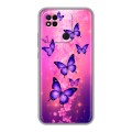Дизайнерский силиконовый чехол для Xiaomi Redmi 10A Бабочки