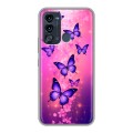 Дизайнерский силиконовый чехол для Itel Vision 3 Бабочки