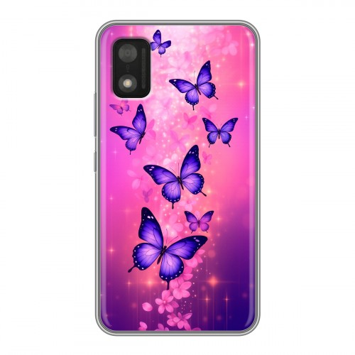 Дизайнерский силиконовый чехол для Itel A17 Бабочки