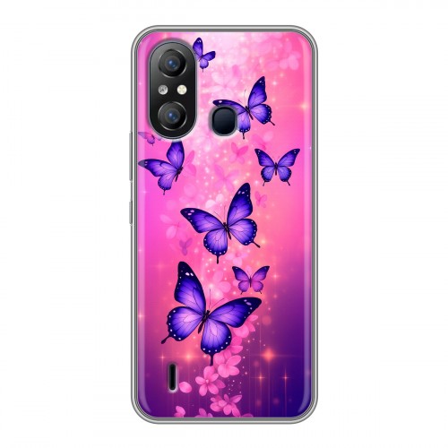 Дизайнерский силиконовый чехол для Itel A49 Бабочки