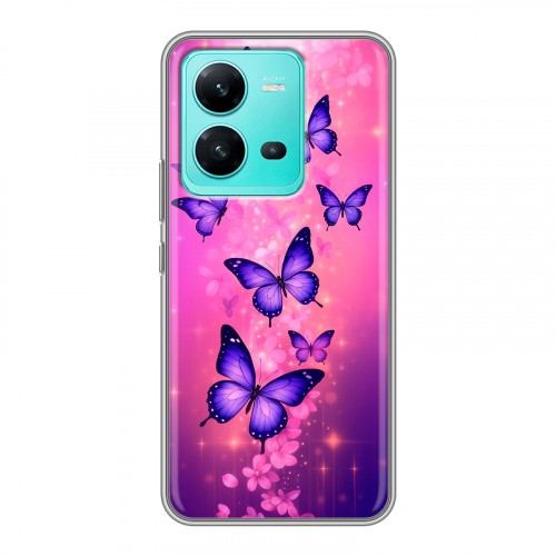 Дизайнерский силиконовый чехол для Vivo V25 Бабочки