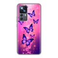 Дизайнерский силиконовый чехол для Xiaomi 12T Бабочки