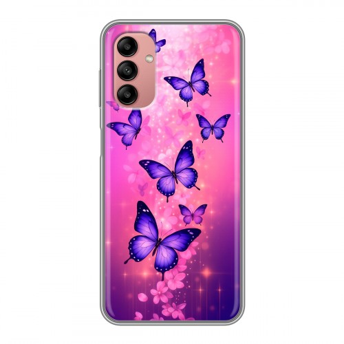 Дизайнерский силиконовый чехол для Samsung Galaxy A04s Бабочки