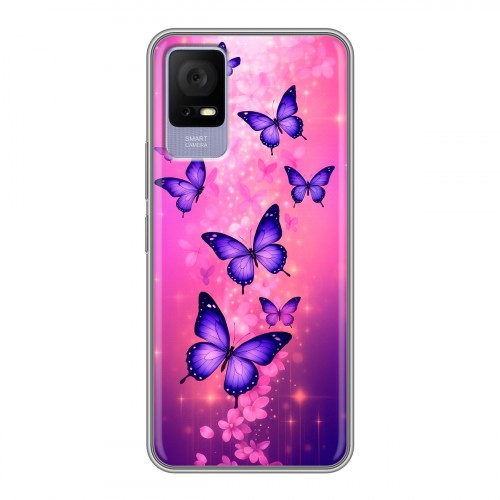 Дизайнерский силиконовый чехол для TCL 405 Бабочки