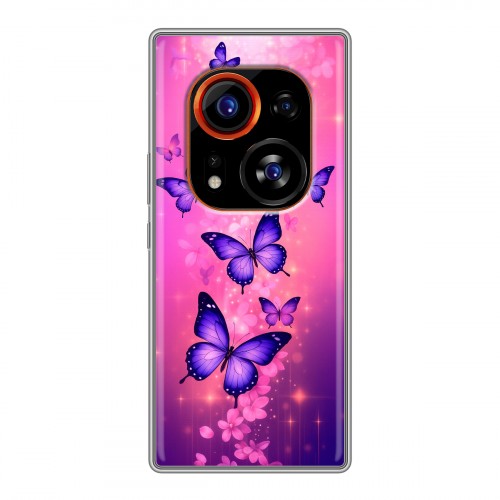 Дизайнерский силиконовый чехол для Tecno Phantom X2 Pro Бабочки