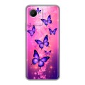 Дизайнерский силиконовый чехол для Realme C30s Бабочки